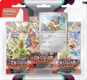 Pokémon TCG: Scarlet & Violet—Obsidian Flames Triple Pack—Eevee (3 Booster Packs & Foil Promo Card)