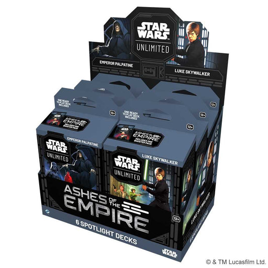 Star Wars: Unlimited - Ashes of the Empire Spotlight Deck Display (6)