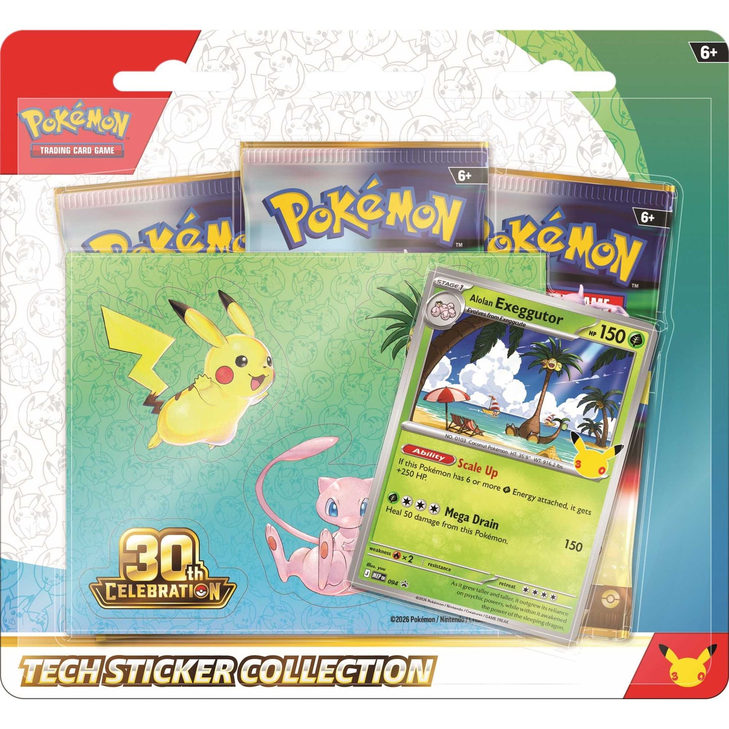 Pokémon TCG: Tech Sticker Collection - Assorted 30th Celebration