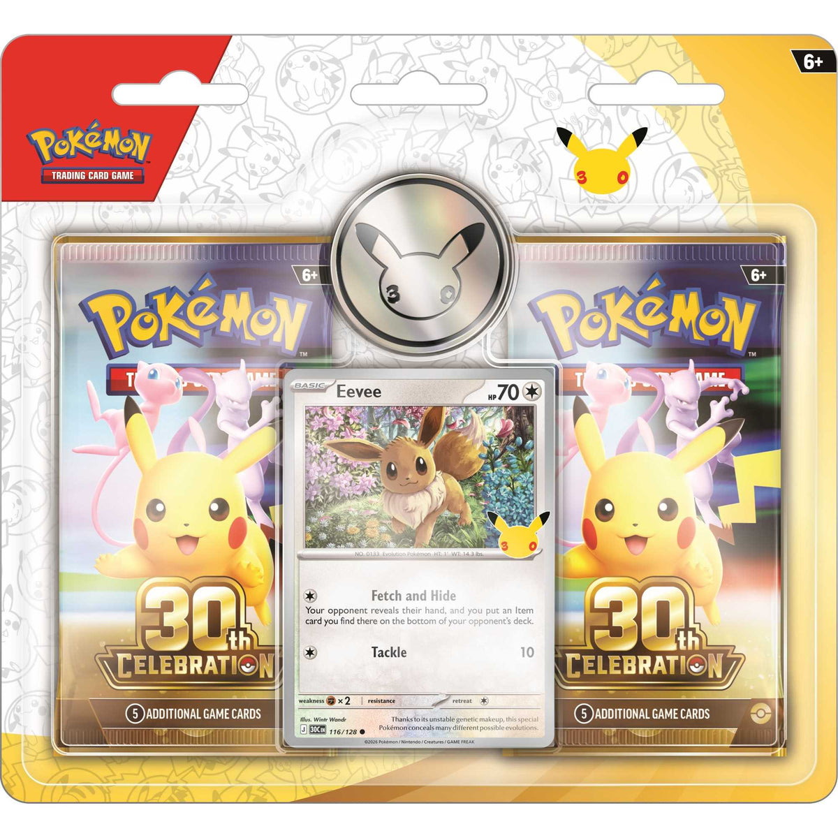 Pokémon TCG: 2 Pack Blister - 30th Celebration