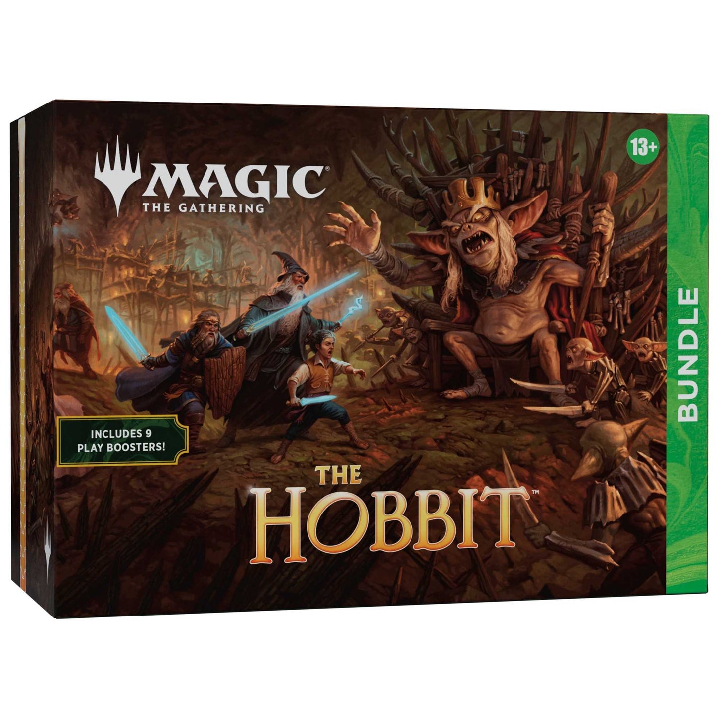 Magic: The Gathering The Hobbit Bundle — booster packs and oversized Spindown life counter
