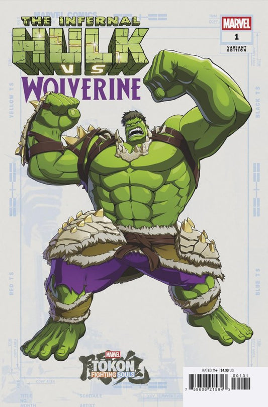 Infernal Hulk vs Wolverine #1 (Cover C - Toko Miyoshi Variant)